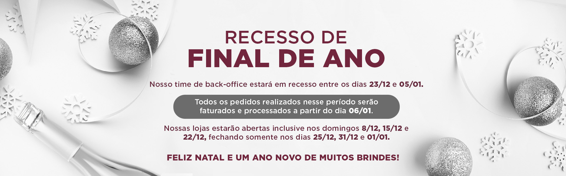 Aviso de recesso